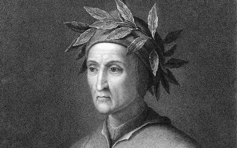 Retrato de Dante Alighieri, poeta fundamental para entender por qué el italiano es un idioma bello.